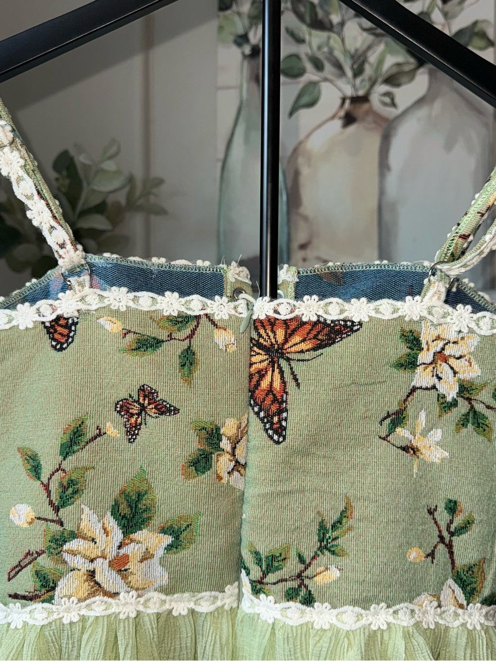 Cider Butterfly Floral Corset Mini Dress S - Picture 9 of 16